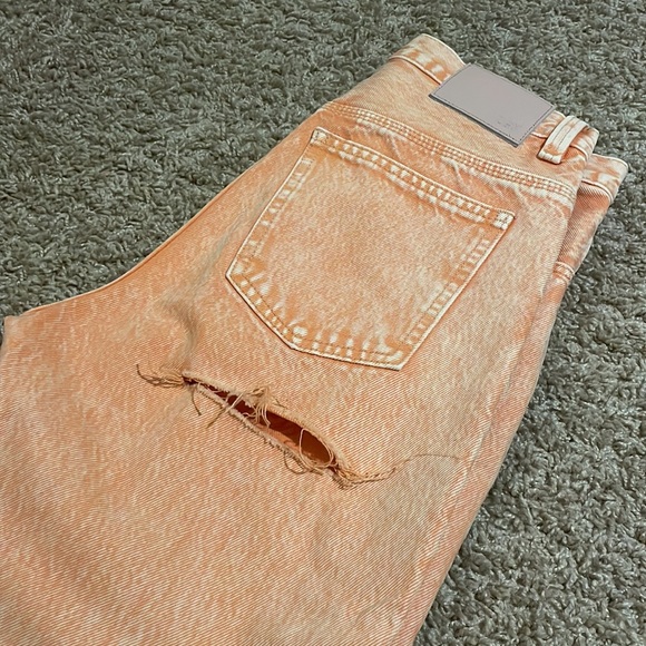ZGY Orange Jeans High Rise Straight size 24 - Picture 5 of 5